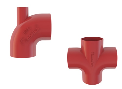 EPC - Fusion Bonded Epoxy Coated Cast Iron Hubless Bend & Cross Tee